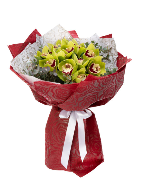 Among the Stars - Ανθοδέσμη με Πράσινες Ορχιδέες