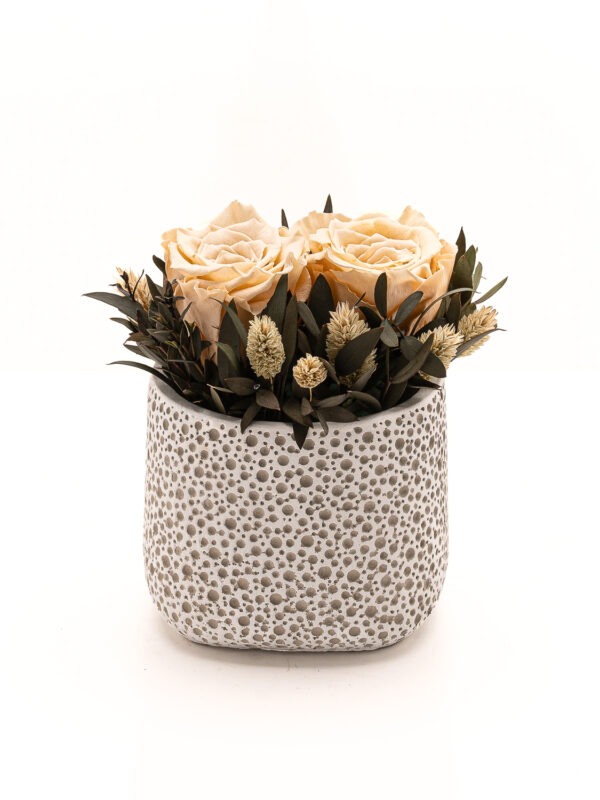 Duo - Ivory Eternity Roses σε κεραμικό