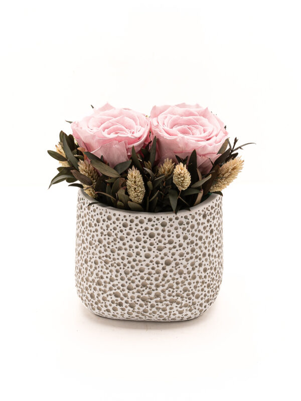 Duo - Pink Eternity Roses σε κεραμικό